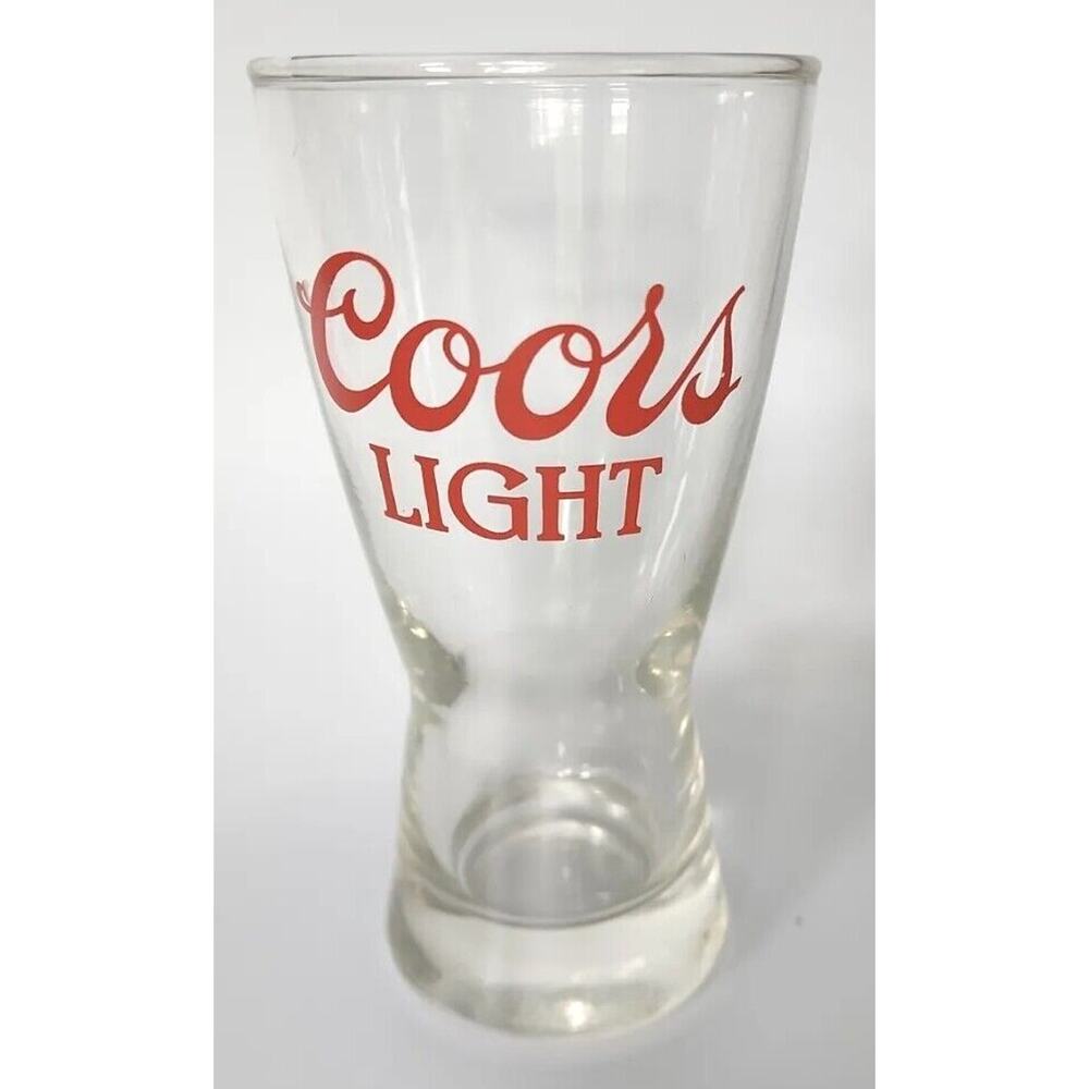 1980's Coors Light 10oz Drinking Pilsner Beer Glass Barware U94